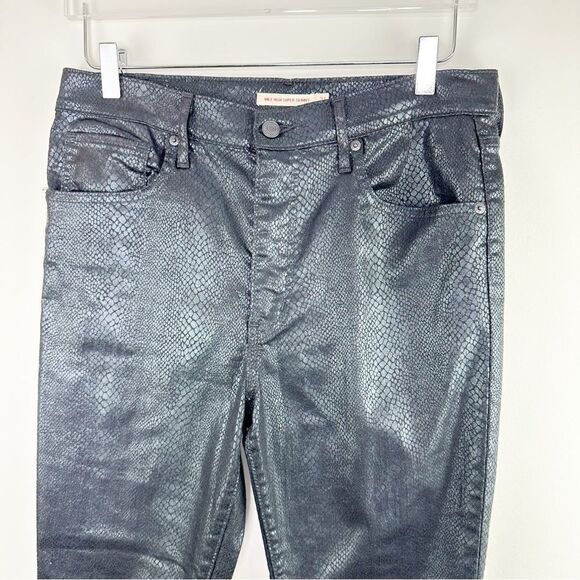 Levi's women's size 31 Mile High Rise Super Skinny Ankle Black Snake Print Jeans - Picture 3 of 16